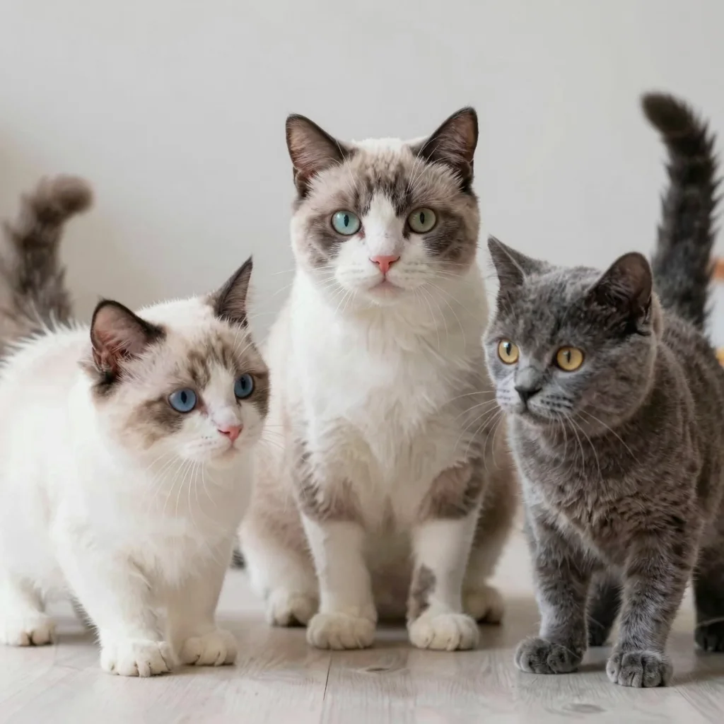 Le trio de chats