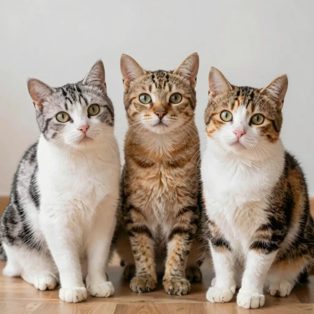 Trois chats bien sages